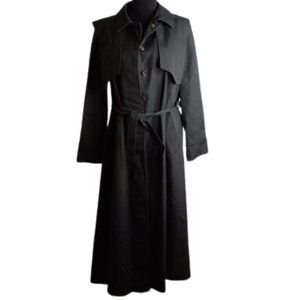 Forecaster 9/10 Long Trench Coat Raincoat Lined Vintage